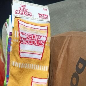 Socks cup noodles